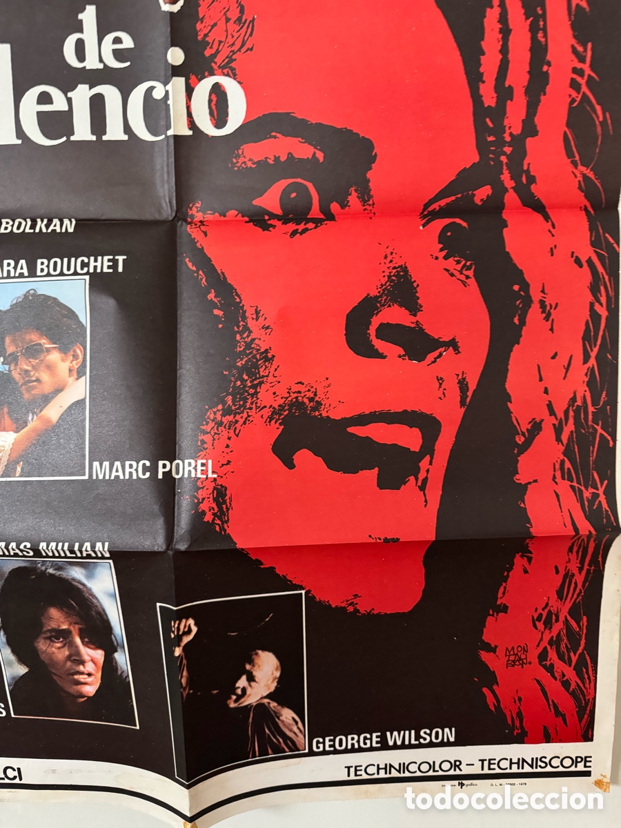 Cine: ANGUSTIA DE SILENCIO POSTER ORIGINAL - Foto 4