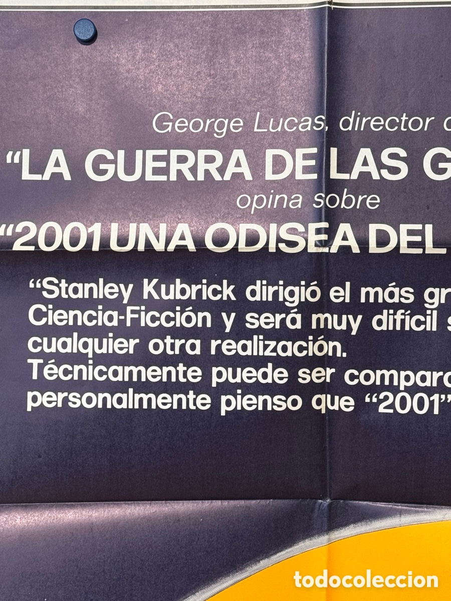 Cine: &rdquo;&rdquo;2001 ODISEA DEL ESPACIO POSTER ORIGINAL 70 X 100 - Foto 2