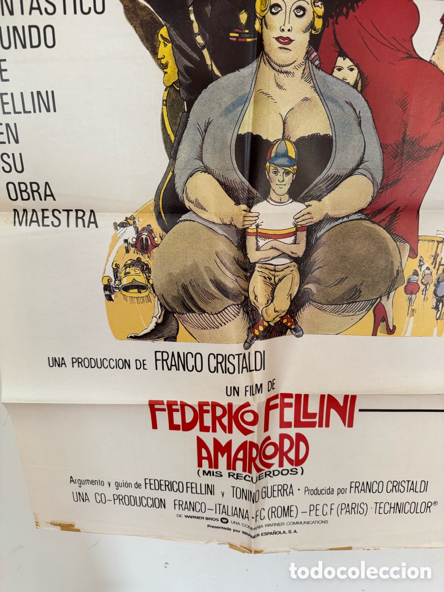 Cine: AMARCORD POSTER ORIGINAL - Foto 4