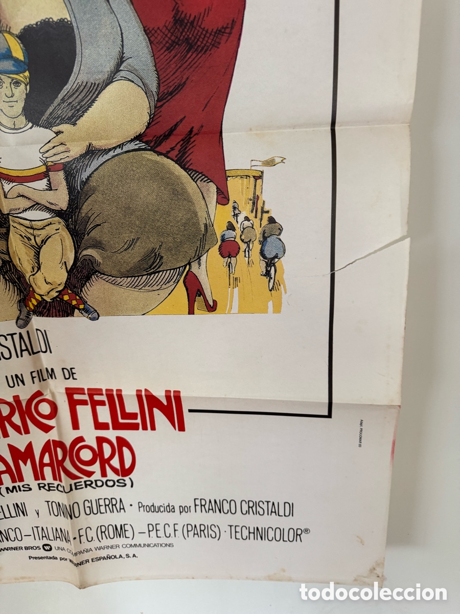 Cine: AMARCORD POSTER ORIGINAL - Foto 4