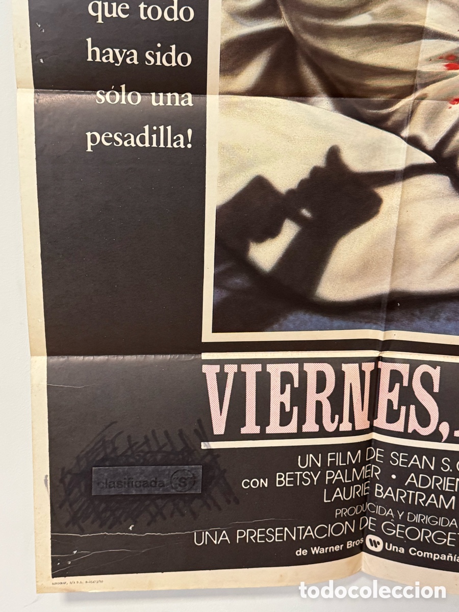Cine: POSTER ORIGINAL VIERNES 13 - Foto 5