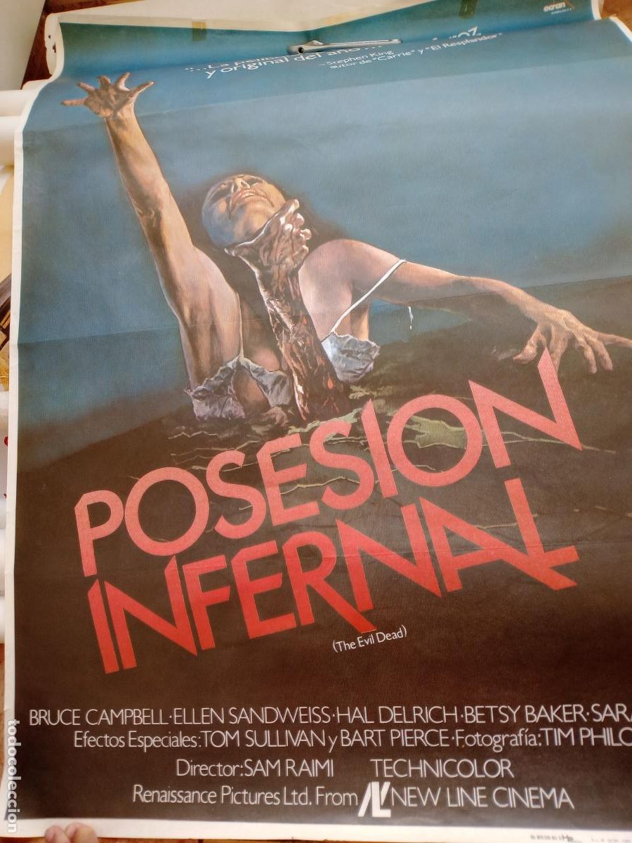 Cine: Evil Dead 1981 POSTER ORIGINAL POSESION INFERNAL - Foto 1