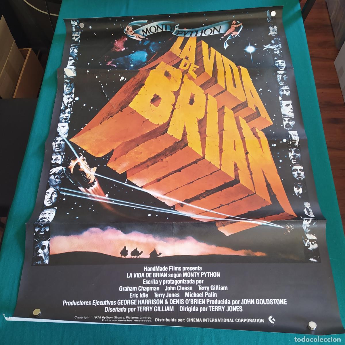 Cine: poster original espa&ntilde;ol - La vida de brian - Monty Python - Foto 1