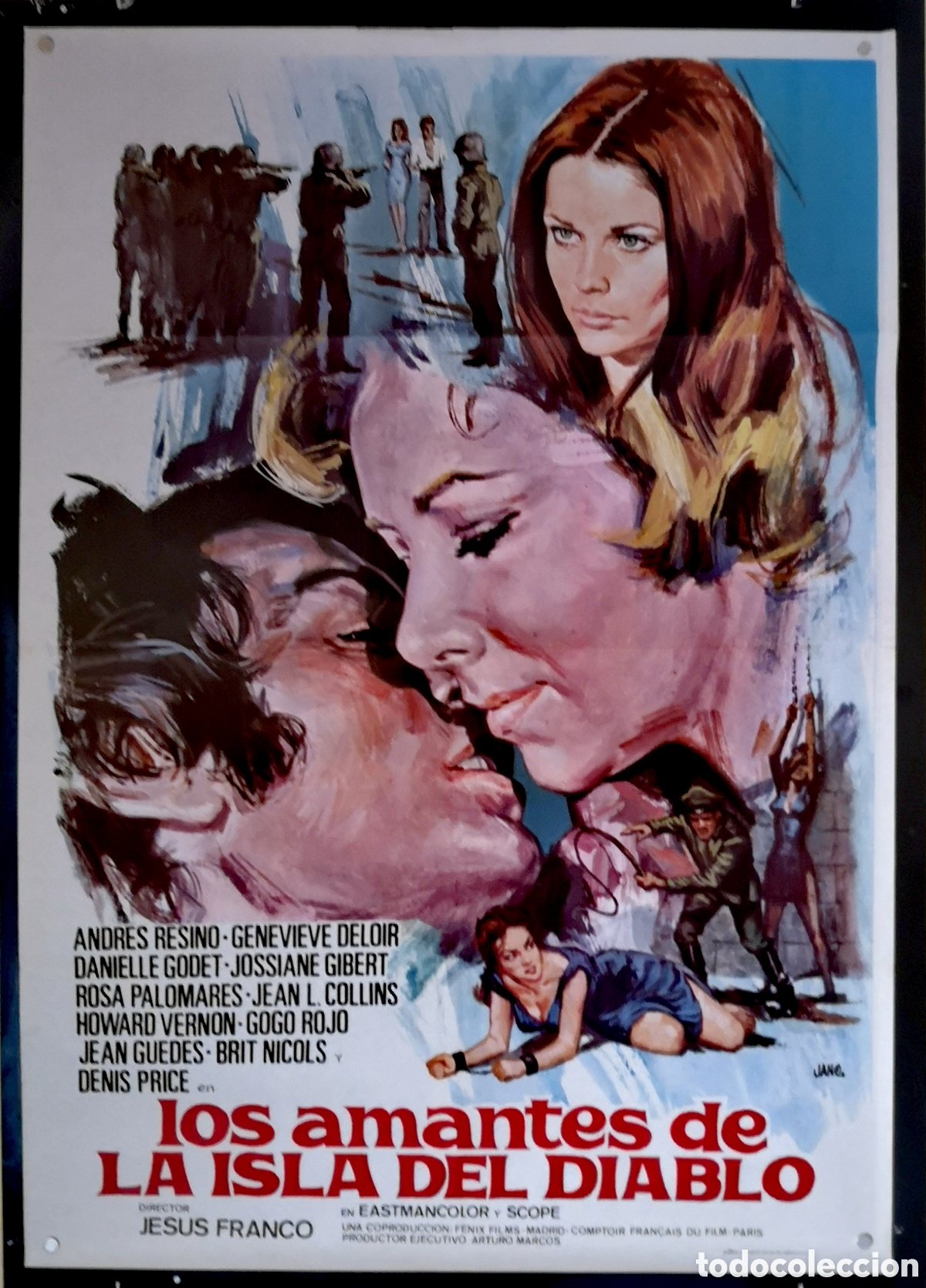 Cinema: LOS AMANTES DE LA ISLA DEL DIABLO - 70 x 100 - 1975 - (22)