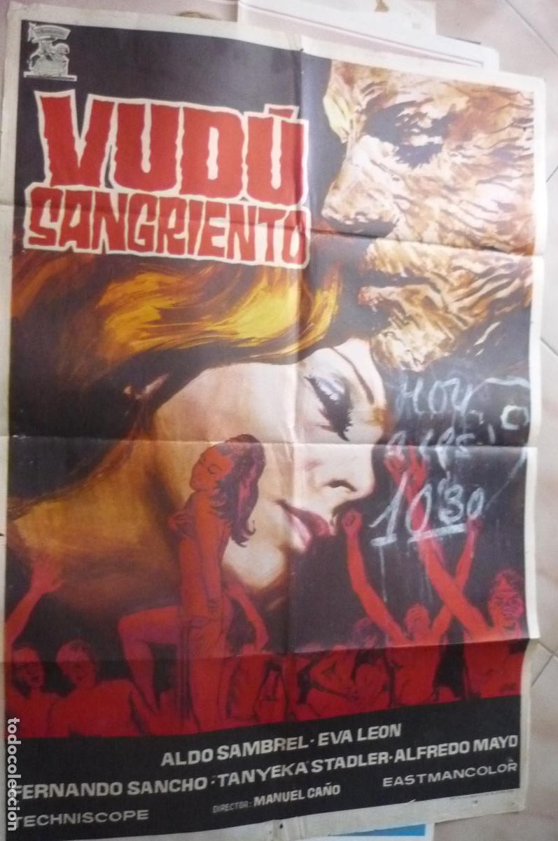 Cinema: CARTEL PELICULA VUDU SANGRIENTO ALDO SAMBREL