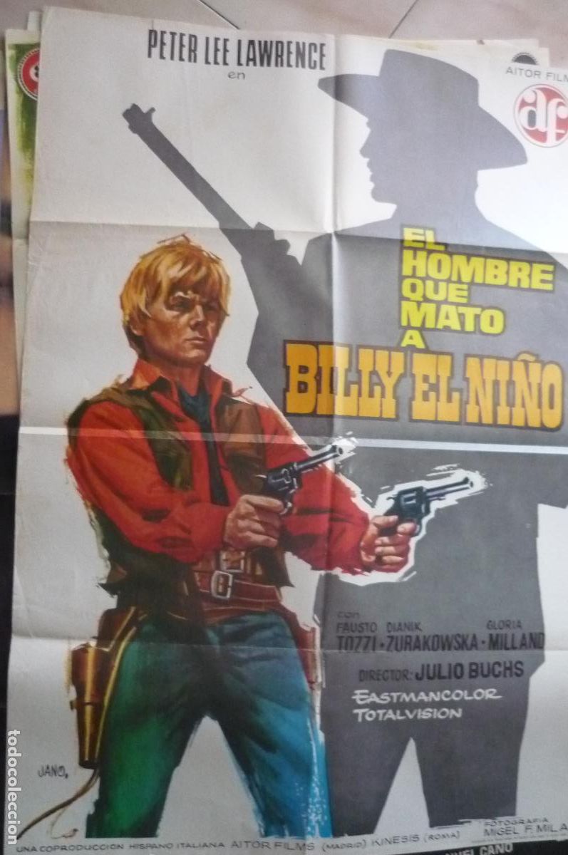 Cine: CARTEL EL HOMBRE QUE MATO A BILLY EL NI&Ntilde;O.-PETER LEE LAWRENCE