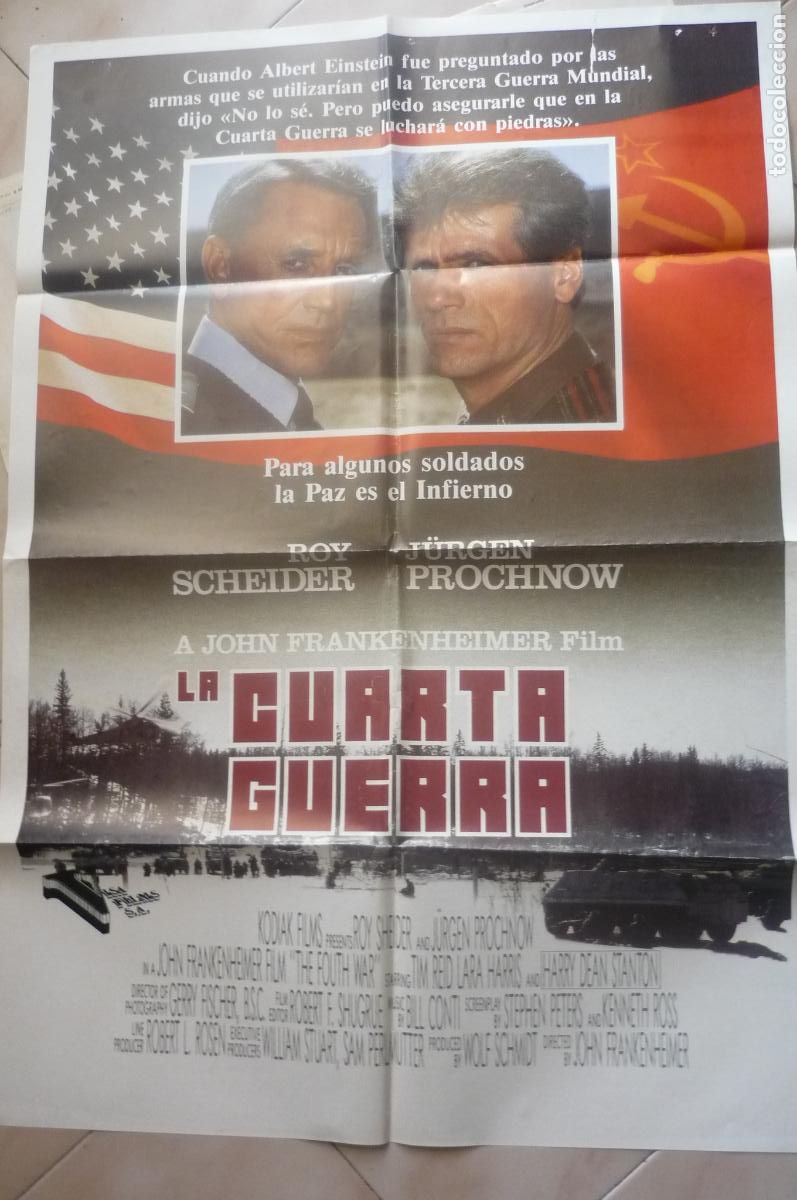 Cine: POSTER LA CUARTA GUERRA .-ROY SCHEIDER - Foto 1