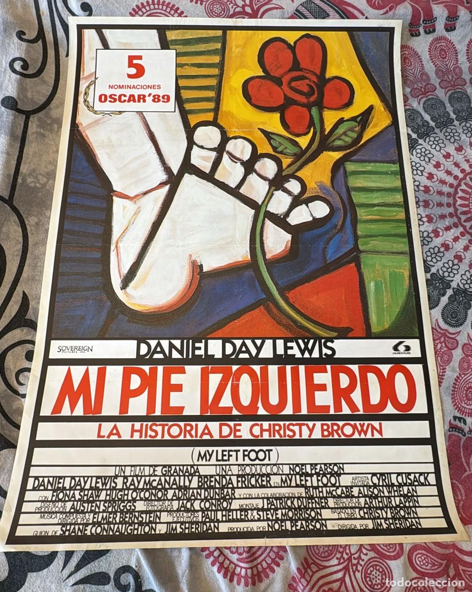 Cine: MI PIE IZQUIERDO POSTER ORIGINAL - Foto 1