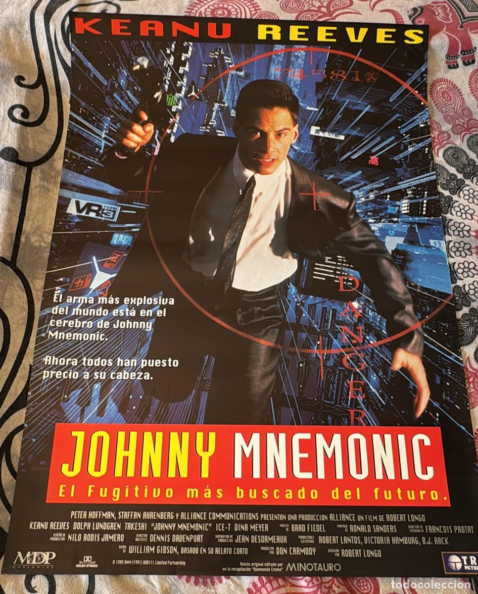Cine: JOHNNY MNEMONIC POSTER ORIGINAL - Foto 1