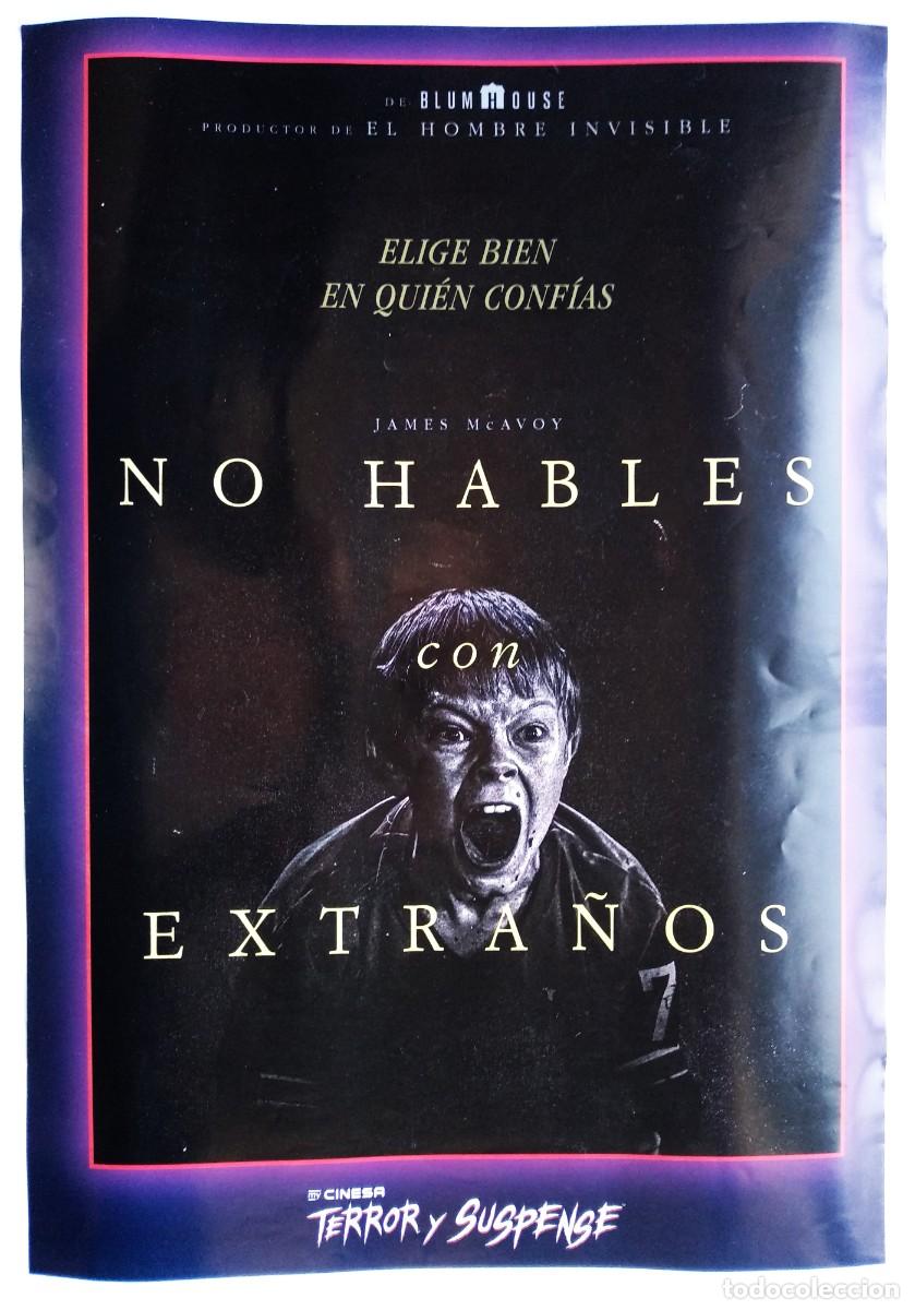 Cinéma: NO HABLES CON EXTRAÑOS, de James McAvoy, MINI-PÓSTER. 35 X 50 cms.