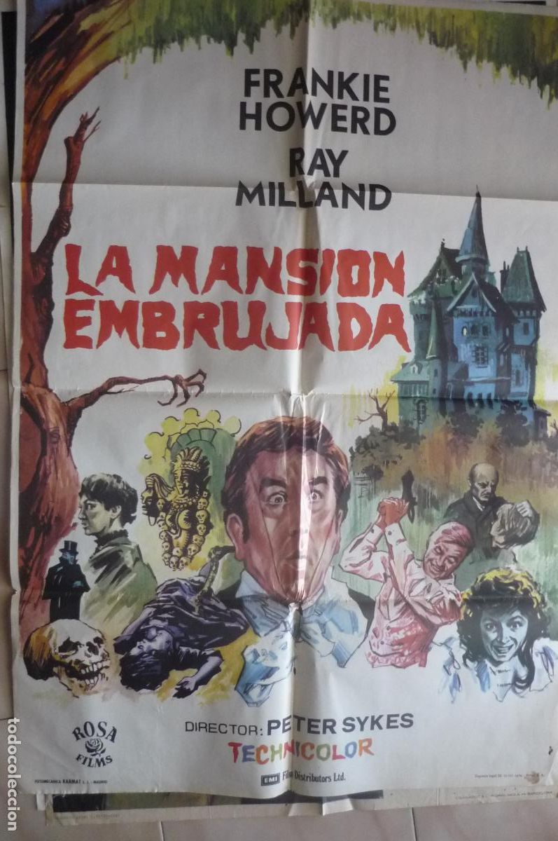 Cinema: cartel cine 1x 7o pelicula la mansion embrujada