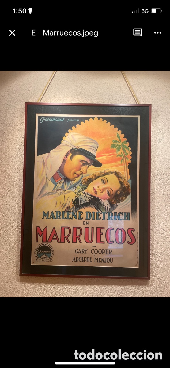 Cine: Marruecos (De Gary Cooper y Adolphe Menjou) - Foto 1