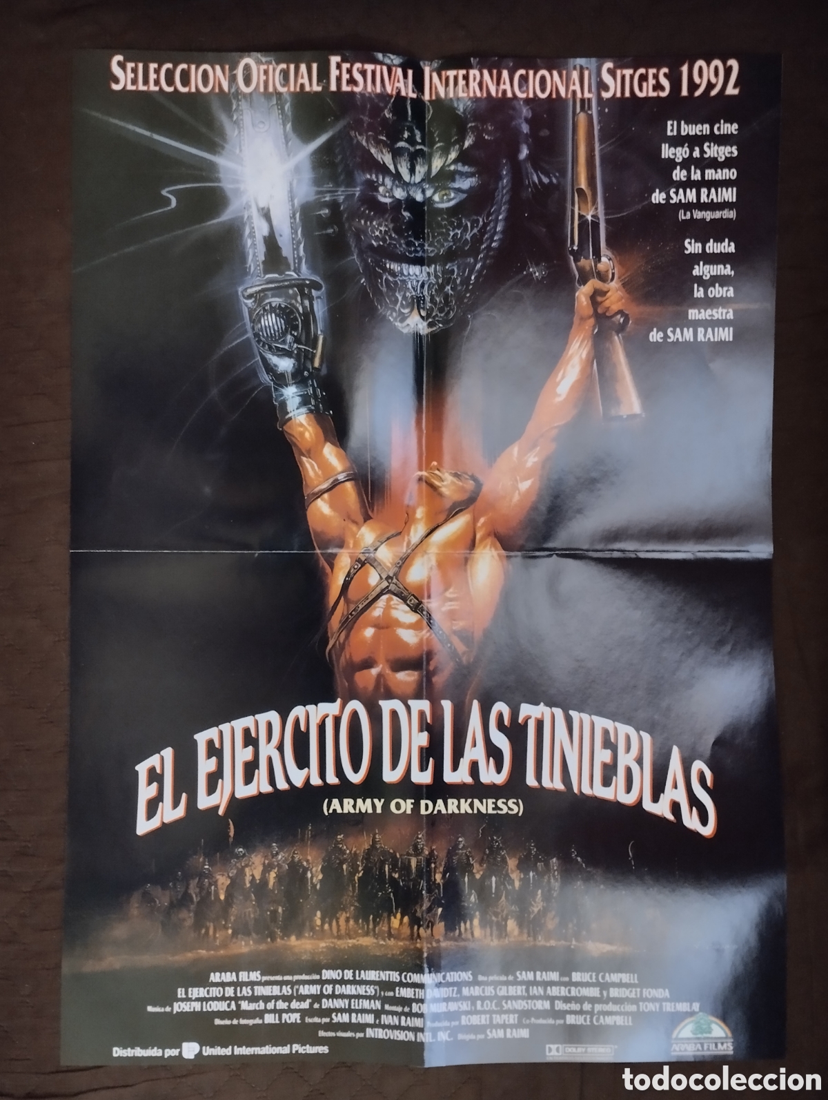 Kino: Poster de El Ejercito de las Tinieblas.