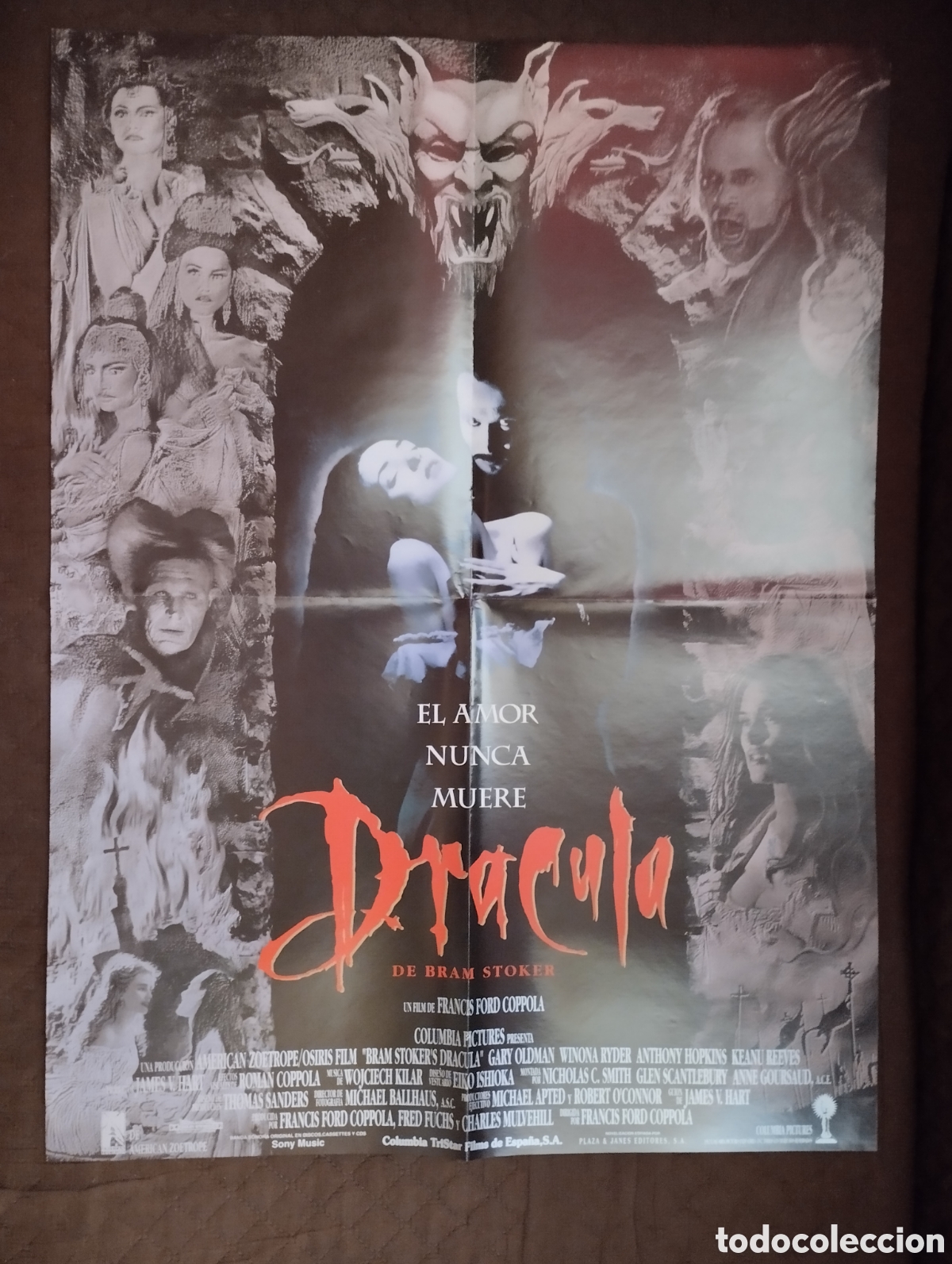 Cine: Poster de Dracula de Bram Stoker. - Foto 1