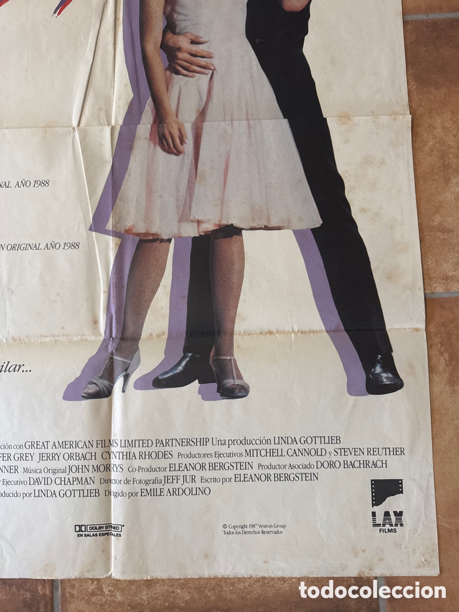 Cine: DIRTY DANCING POSTER ORIGINAL 1987 - Foto 4