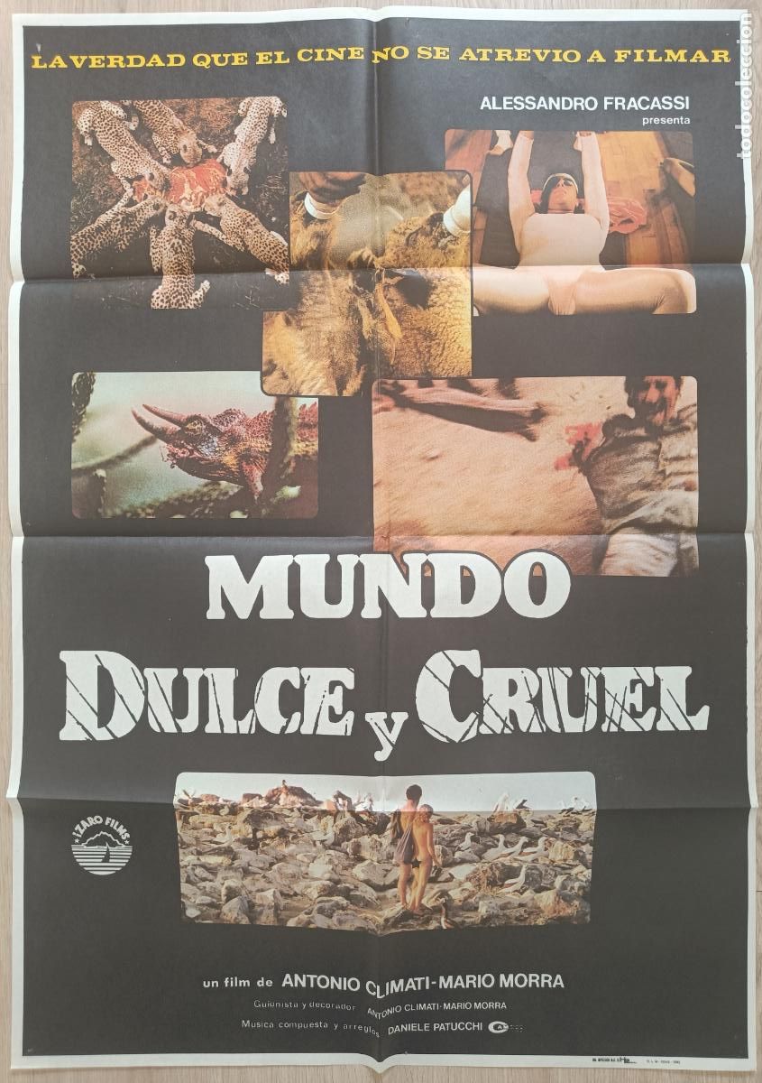 Cinema: CARTEL CINE MUNDO DULCE Y CRUEL ALESSANDRO FRACASSI 1983 C849
