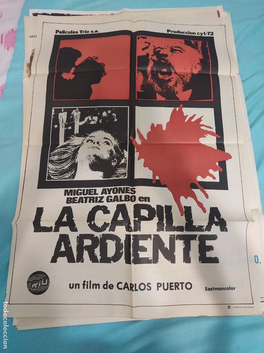 Cine: CARTEL DE CINE LA CAPILLA ARDIENTE - Foto 1