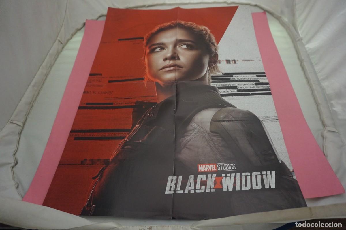 Cinema: C9 - DOBLE POSTER DE CINE DE 57 X 41 CM. - BLACK WIDOW / LA VIEJA GUARDIA