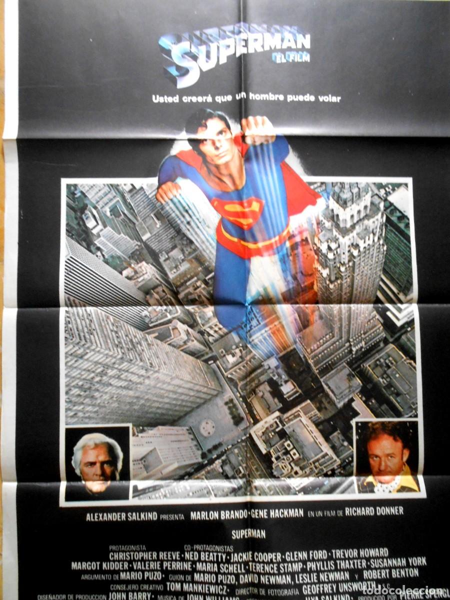 Cine: SUPERMAN 1978 - RICHARD DONNER - POSTER 100 x 70 cms.