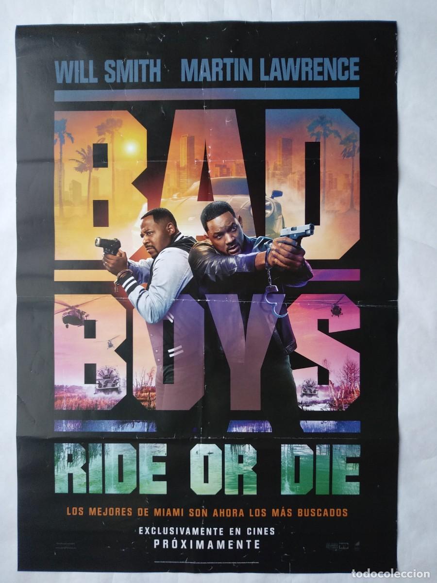 Cine: BAD BOYS, con Will Smith. P&Oacute;STER 68 X 98 cms. - Foto 1