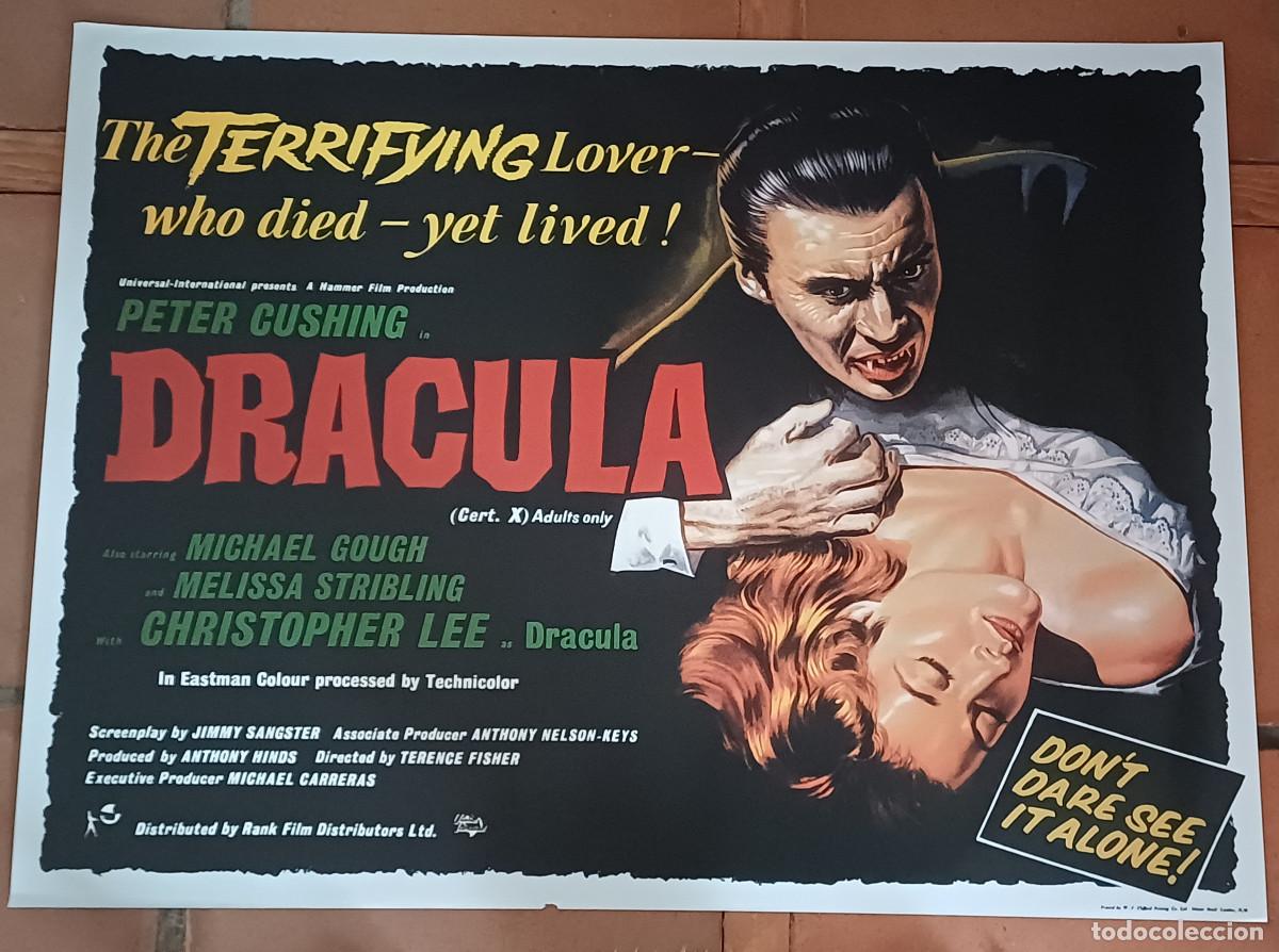 Cine: CARTEL BRITÁNICO DEL FILM DE TERROR DE LA HAMMER, DRÁCULA ( AÑO 1972 )