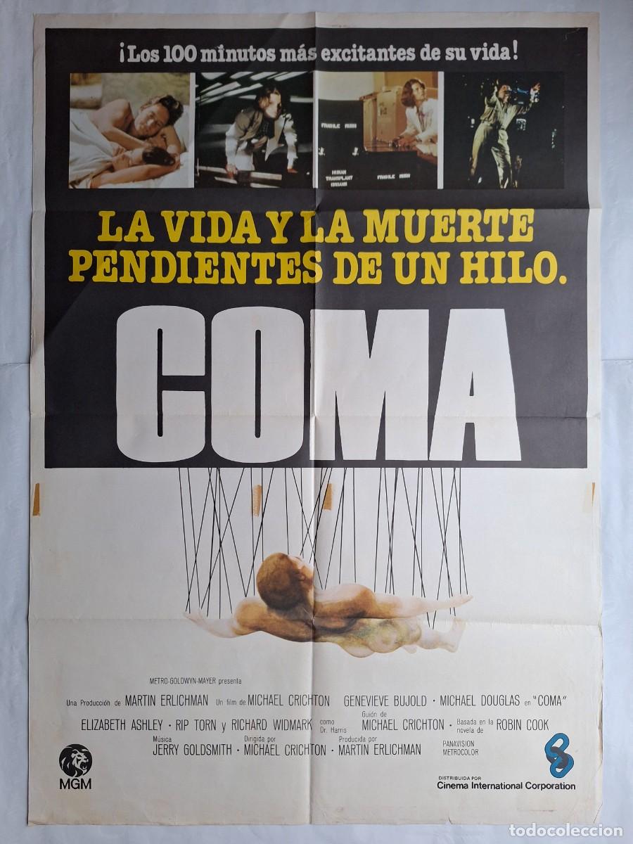 Cinema: ANTIGUO CARTEL CINE COMA MICHAEL DOUGLAS A&Ntilde;O 1978 RV P-1703