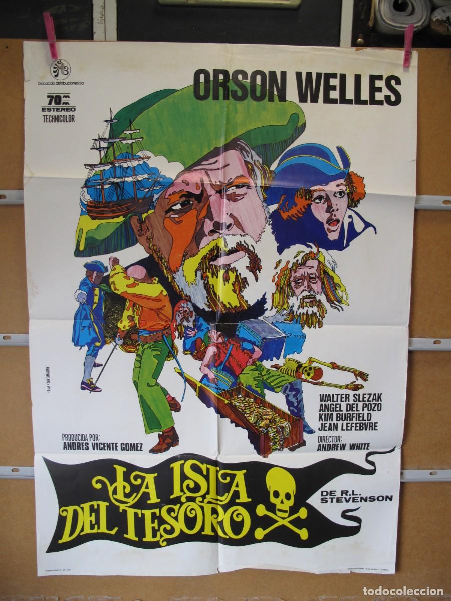 Cine: SU544 LA ISLA DEL TESORO POSTER ORIGINAL - Foto 1