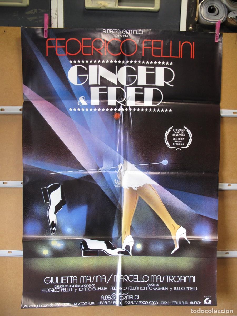 Cine: SU628 GINGER Y FRED POSTER ORIGINAL - Foto 1