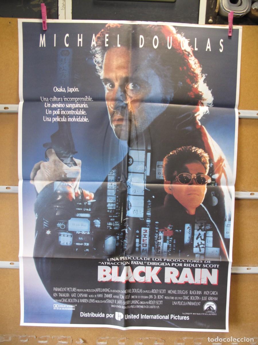 Cine: SU652 BLACK RAIN POSTER ORIGINAL - Foto 1