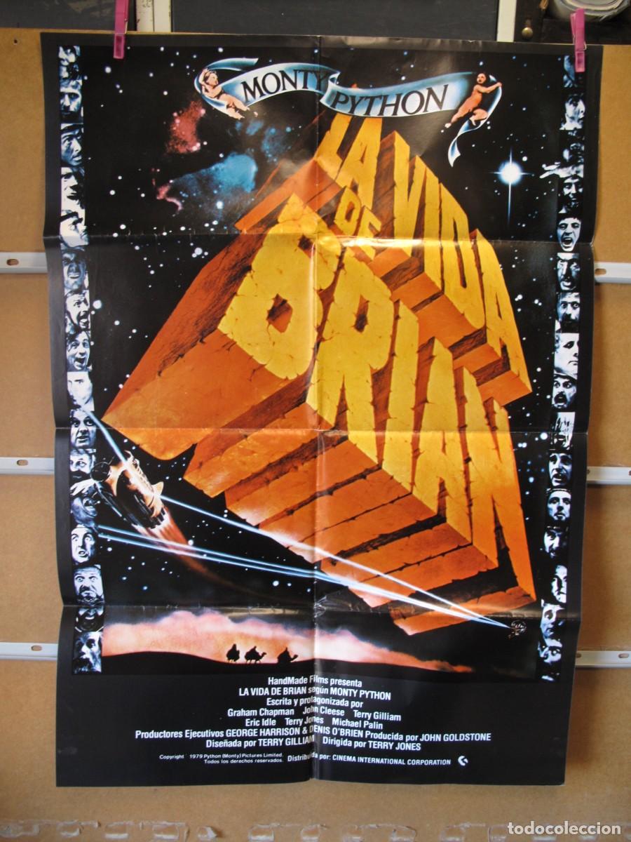 Cine: SU806 LA VIDA DE BRIAN POSTER ORIGINAL - Foto 1