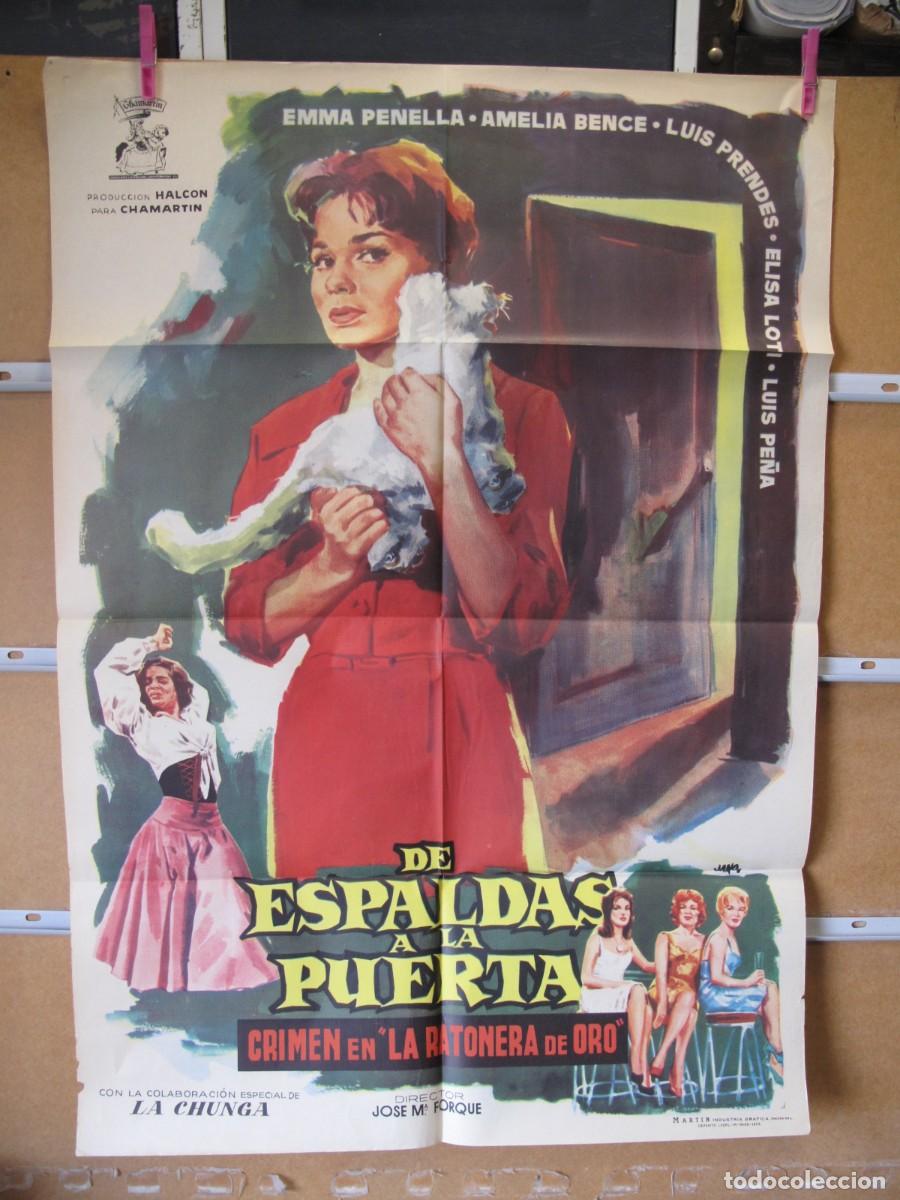Cinema: SU994 DE ESPALDAS A LA PUERTA POSTER ORIGINAL