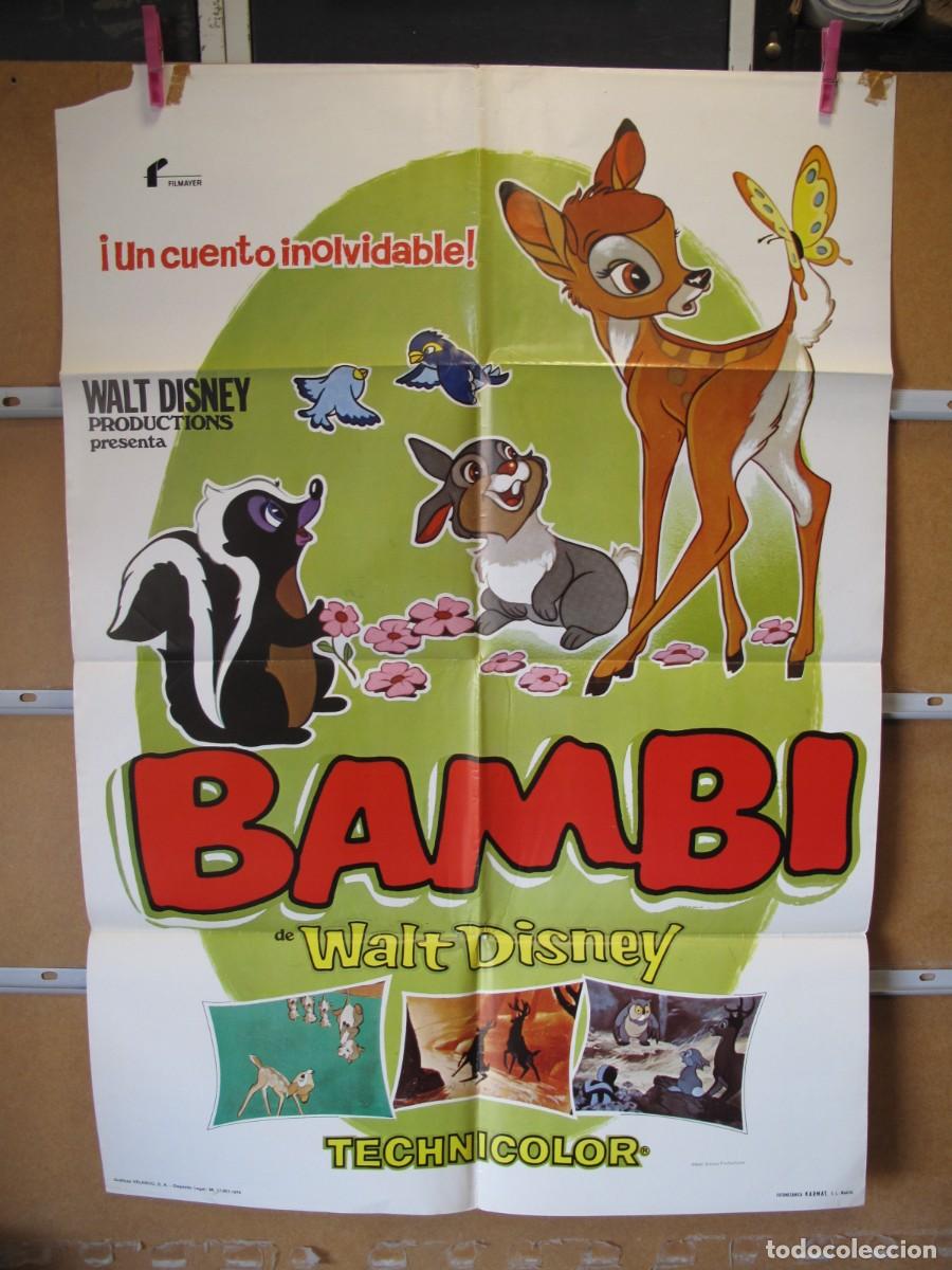 Cine: SU1045 BAMBI POSTER ORIGINAL - Foto 1