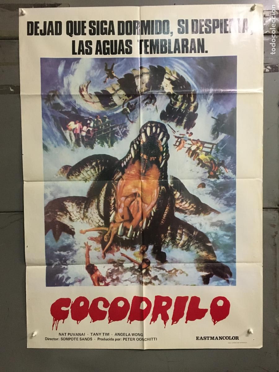Kino: AEN21 COCODRILO TERROR TAILANDES POSTER ORIGINAL 70X100 ESTRENO