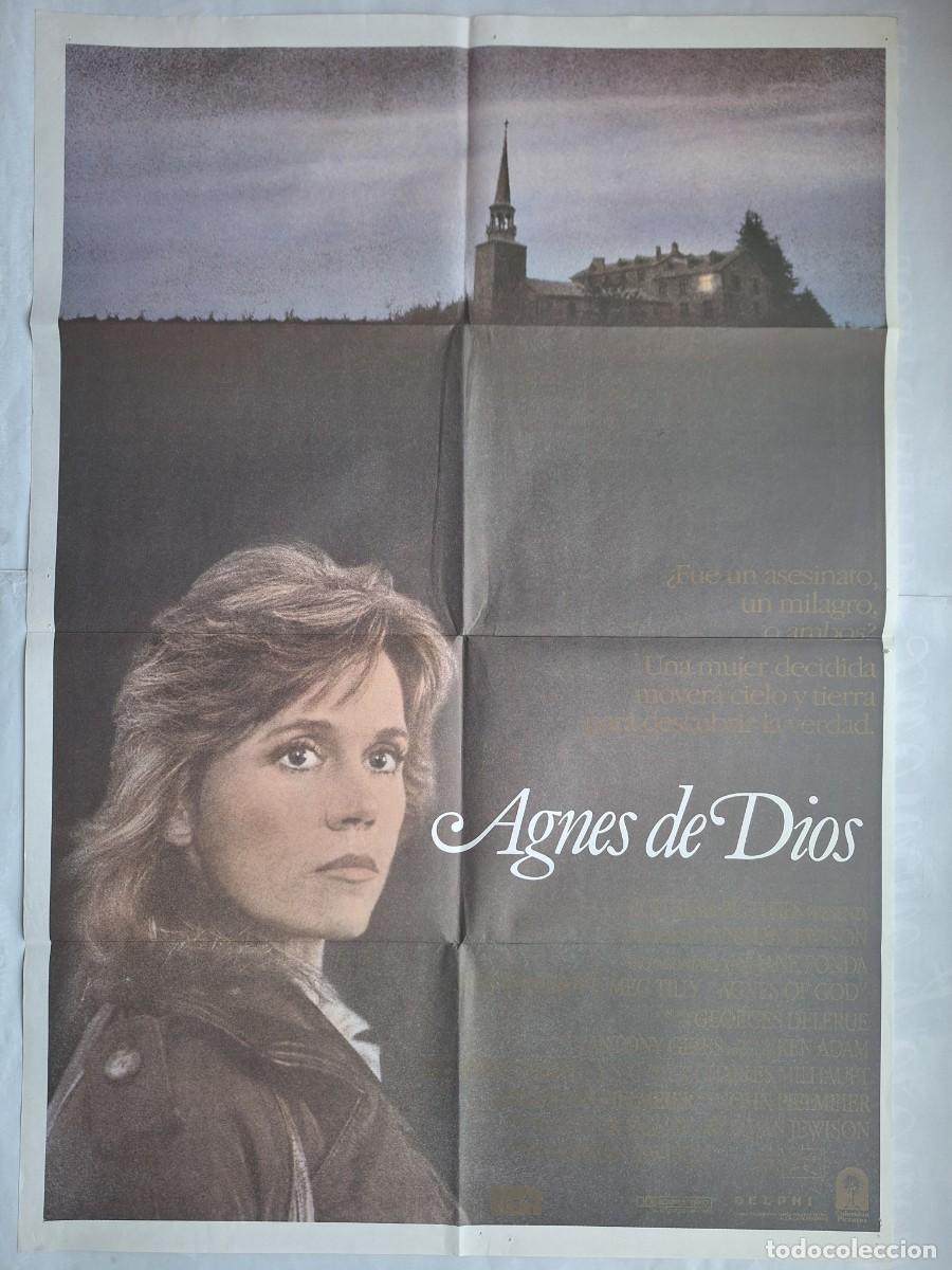 Cinema: ANTIGUO CARTEL CINE AGNES DE DIOS JANE FONDA A&Ntilde;O 1985 RV CC-1207