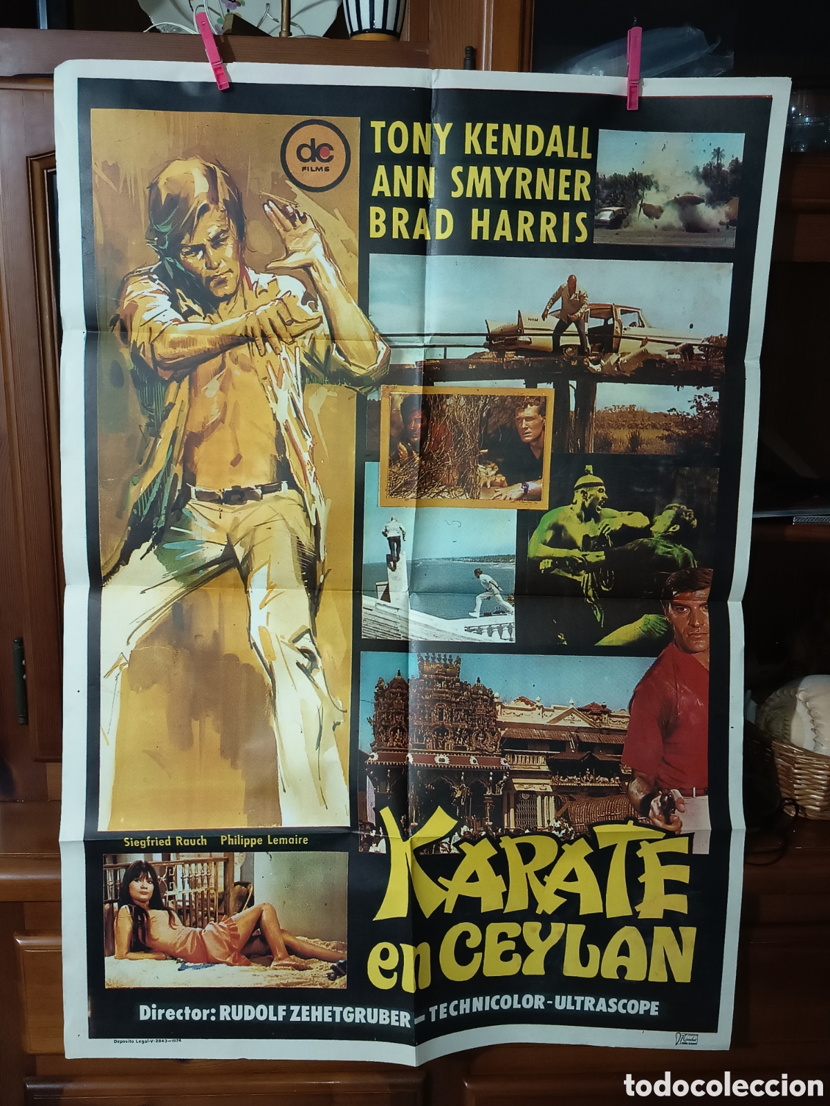 Cine: Karate en Ceyl&aacute;n p&oacute;ster original de cine - Foto 2