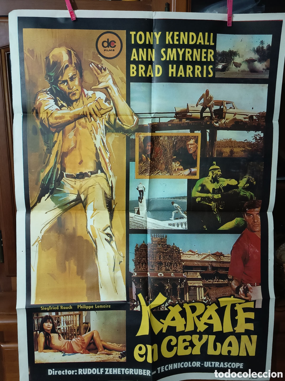 Cine: Karate en Ceyl&aacute;n p&oacute;ster original de cine - Foto 1