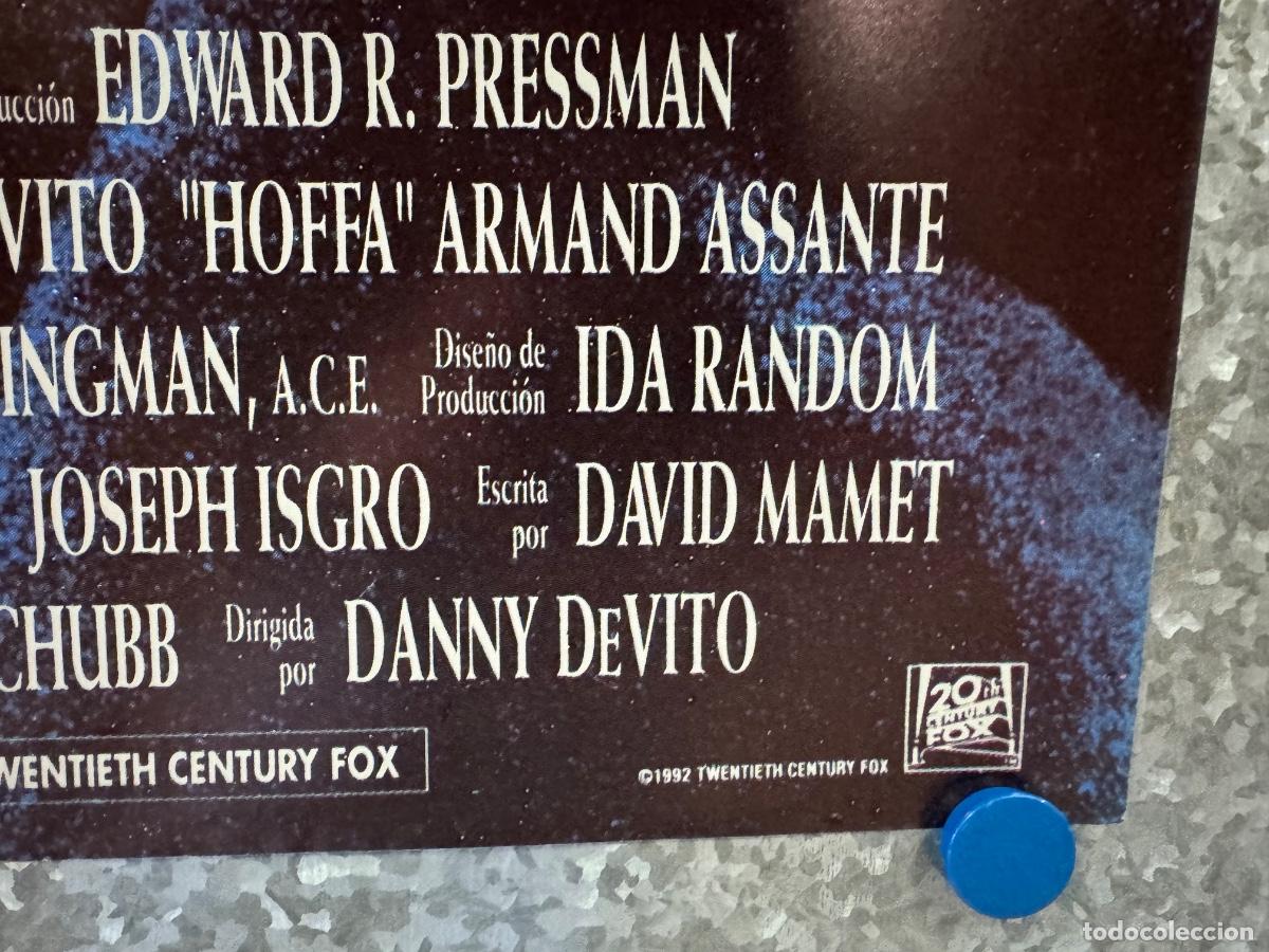Cine: Hoffa, Nicholson, DeVito, A&ntilde;o 1992, Poster Original - Foto 4