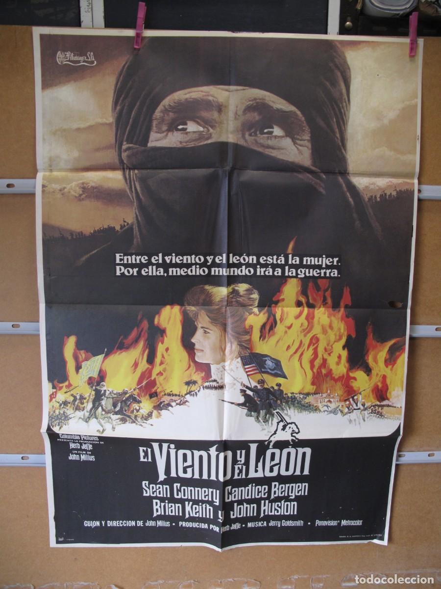 Cine: SU1452 EL VIENTO Y EL LEON POSTER ORIGINAL - Foto 1