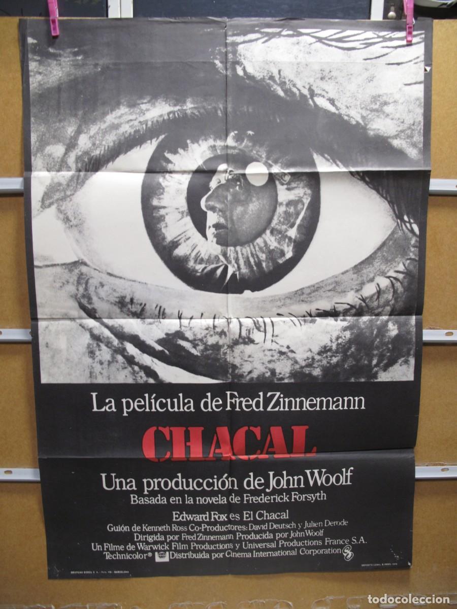 Cine: SU1569 CHACAL POSTER ORIGINAL - Foto 1