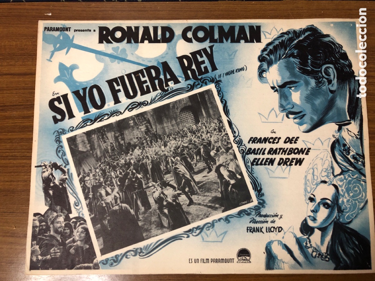 Cine: SI YO FUERA REY,RONAL COLMAN,(PARAMOUNT) - Foto 1