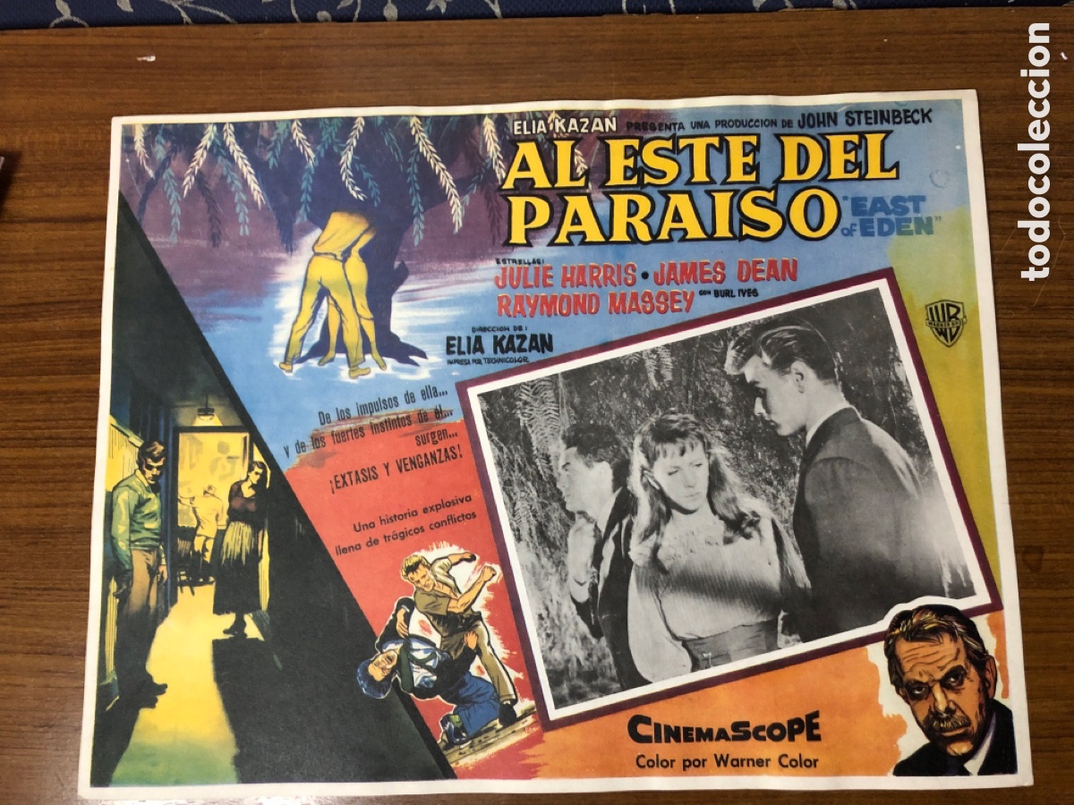 Cinema: AL ESTE DEL PARA&Iacute;SO,ELIA KAZAN-JON STEINBECK,(WARNER BROS-CINEMASCOPE)