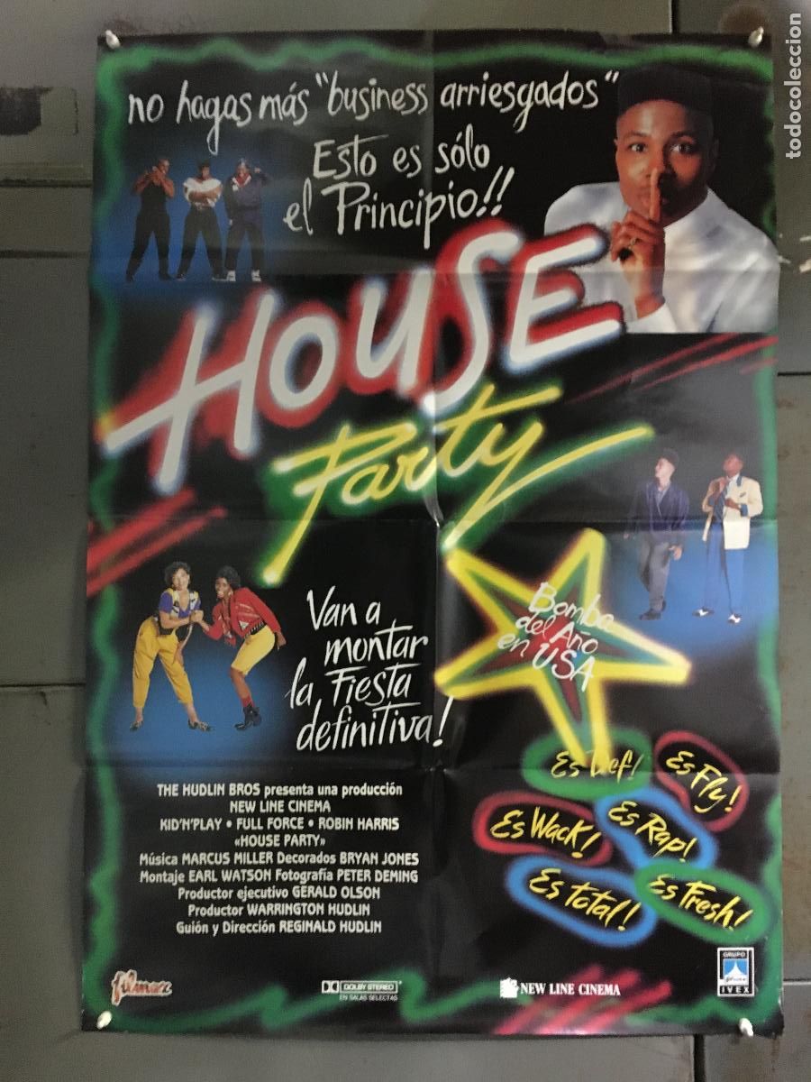 Cine: AER47 HOUSE PARTY HIP-HOP POSTER ORIGINAL 70X100 ESTRENO h1