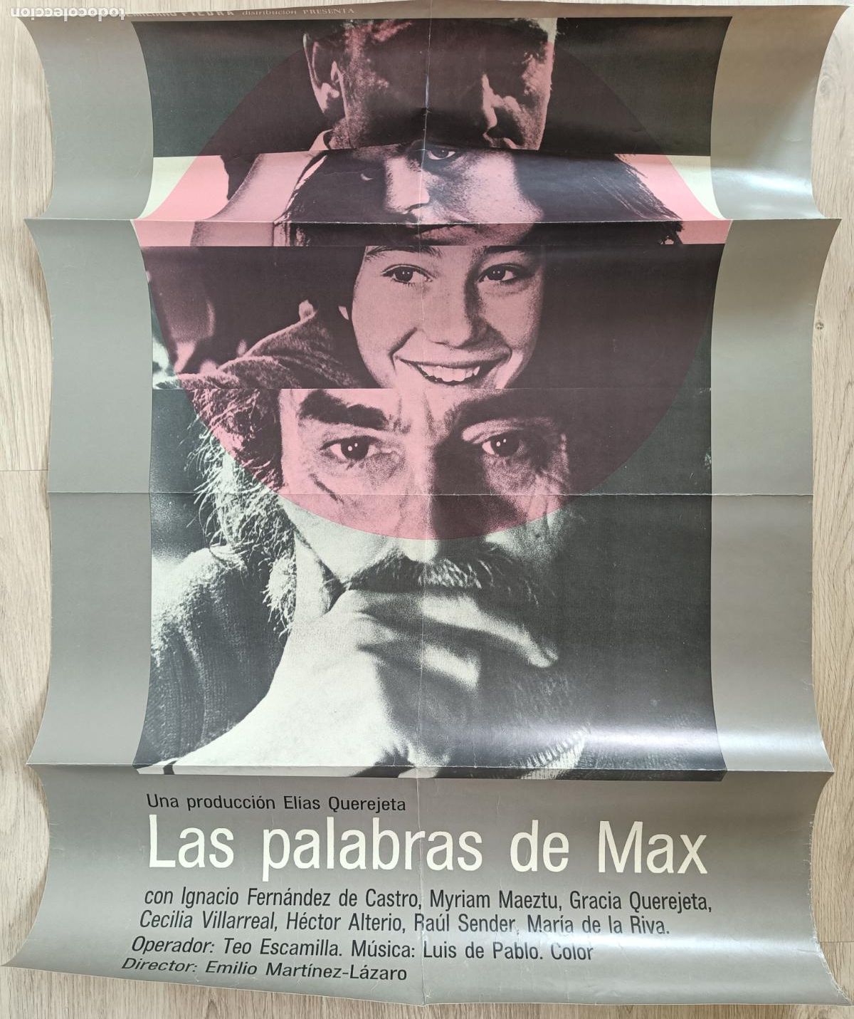 Kino: CARTEL CINE LAS PALABRAS DE MAX IGNACIO FERNANDEZ DE CASTRO 1978 C2788
