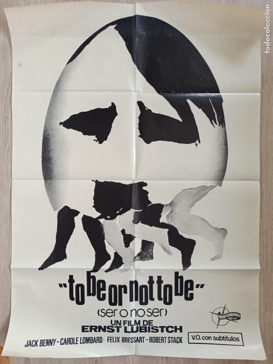 Cine: CARTEL CINE SER O NO SER TO BE OR NOT TO BE JACK BENNY CAROLE LOMBARD C2791