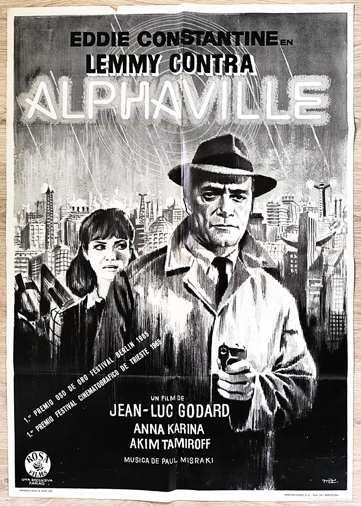 Kino: RW CARTEL CINE ALPHAVILLE LEMMY CONTRA EDDIE CONSTANTINE JEAN-LUC GODARD 1965 CC200