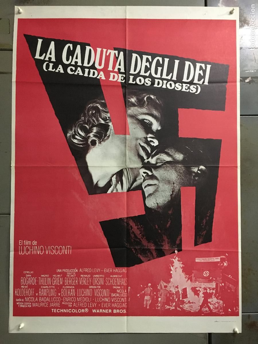 Cin&eacute;ma: AER84 LA CAIDA DE LOS DIOSES LUCHINO VISCONTI POSTER ORIGINAL 70X100 ESTRENO
