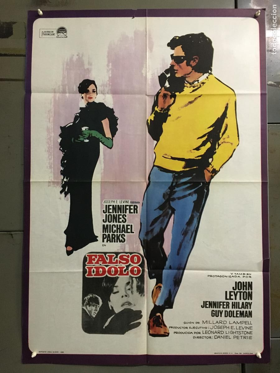 Cin&eacute;ma: AER89 FALSO IDOLO JENNIFER JONES POSTER ORIGINAL 70X100 ESTRENO