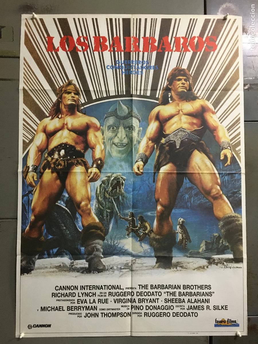 Cin&eacute;ma: AES19 LOS BARBAROS RUGGERO DEODATO POSTER ORIGINAL 70X100 ESTRENO