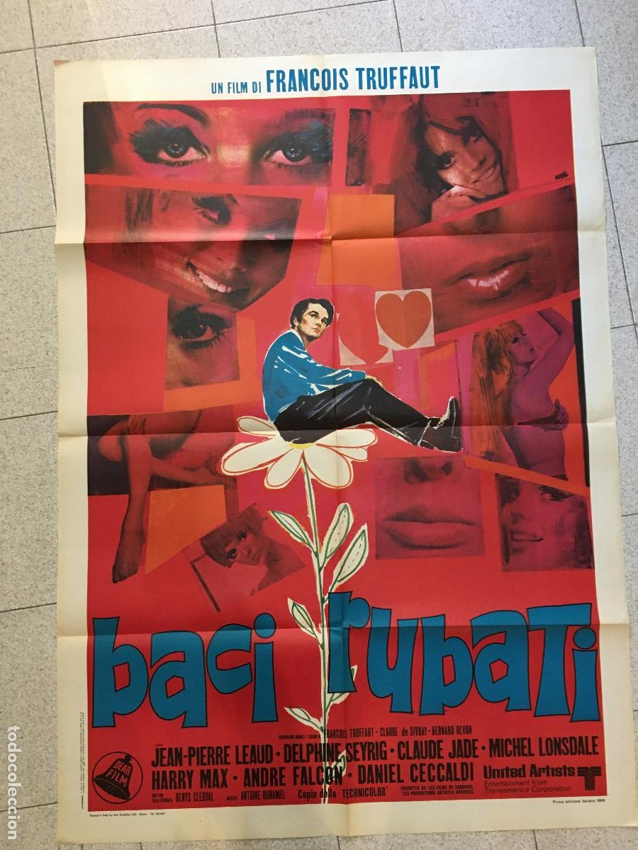 Kino: ICJ 010 BESOS ROBADOS FRAN&Ccedil;OIS TRUFFAUT POSTER ORIGINAL 100X140 ITALIANO