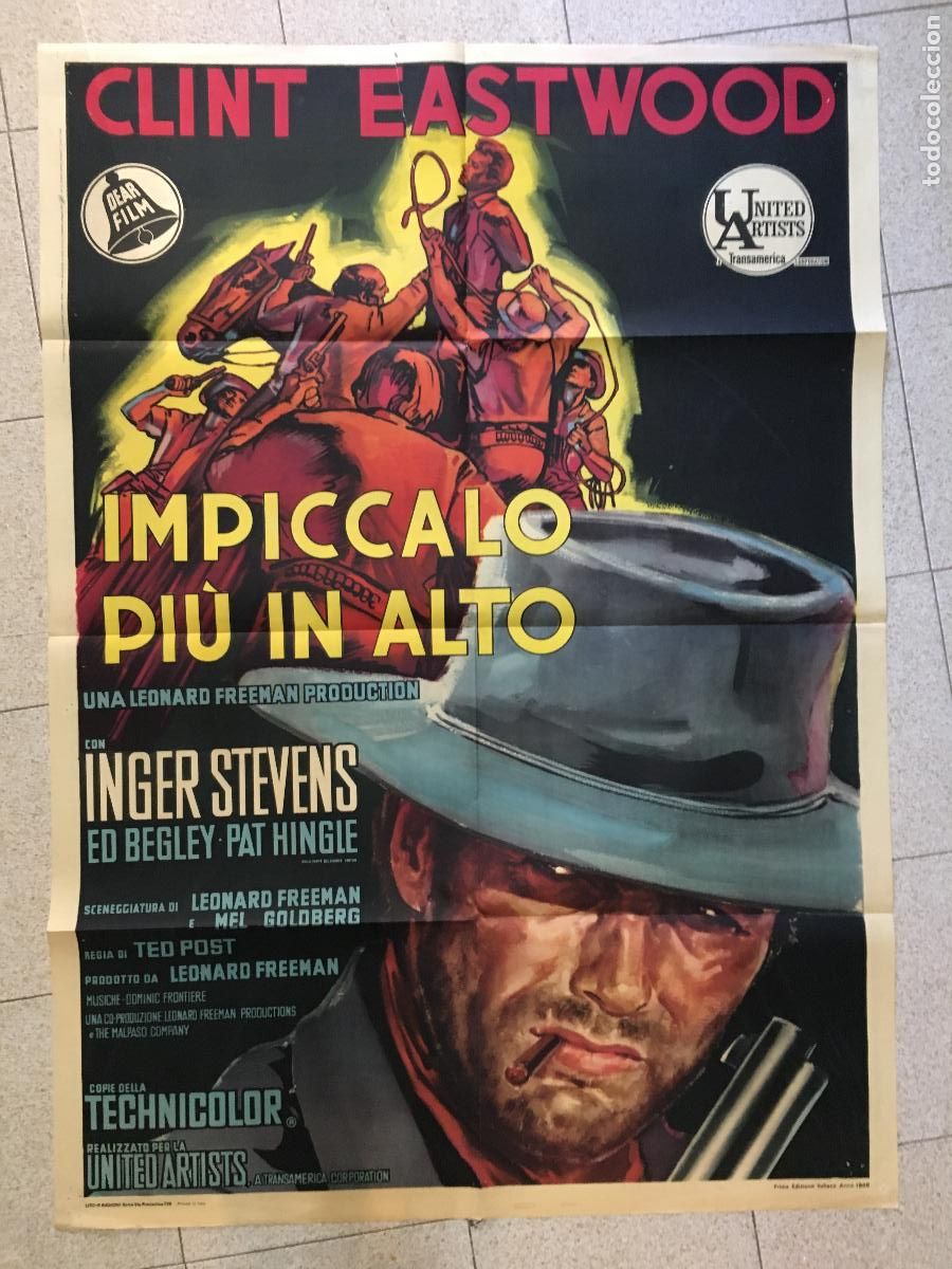 Kino: ICJ 019 COMETIERON DOS ERRORES CLINT EASTWOOD POSTER ORIGINAL ITALIANO 100X140